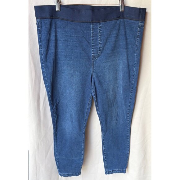 Buffalo David Bitton Denim - Buffalo David Bitton Womens XL Blue Denim Stretch Jeggings With Elastic Waistban